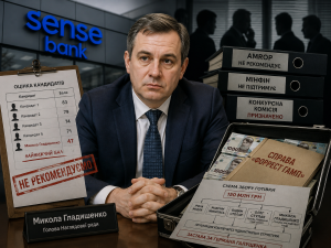 Аудит усупереч логіці: як Микола Гладишенко з найнижчими балами очолив наглядову раду «Сенс Банку» попри застереження Мінфіну та рекрутерів