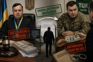 «Сімейна естафета хабарництва»: Екссуддю Антона Гайдура достроково випустили з колонії, поки його син-ТЦКшник чекає на суд за хабар $6 000